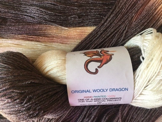 COOKIES & CREAM Wool/Tencel Sock Yarn Indie Hand Painted Soft and Unique