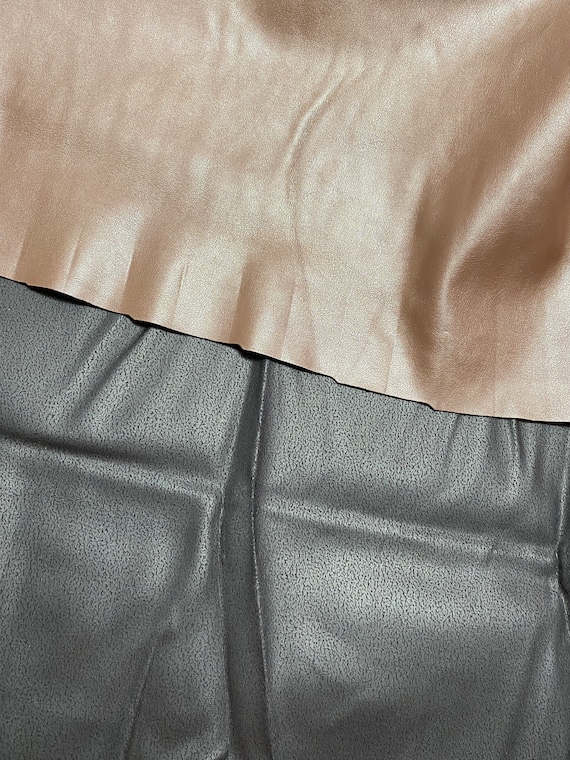 Brown or Black Faux Leather Fabric: Sold by the 1/2 yard