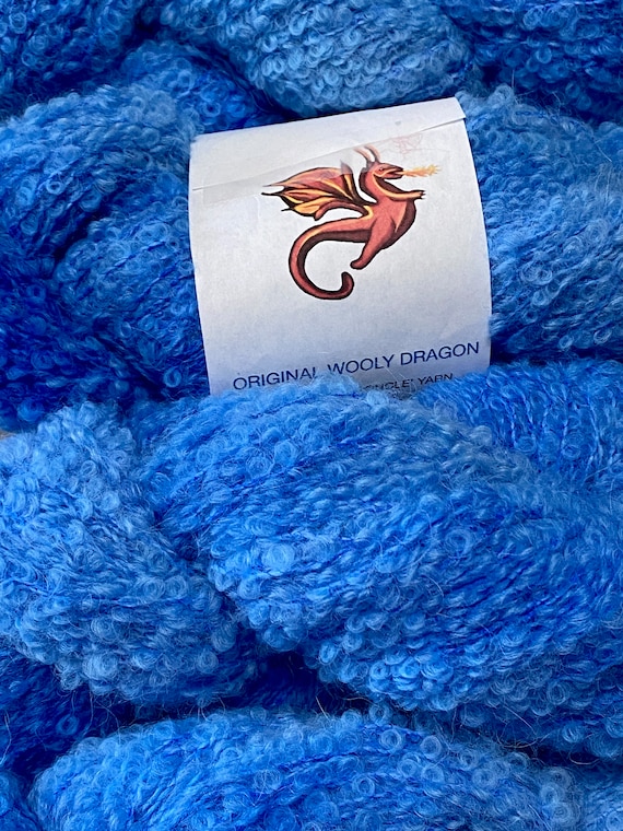 AZURE SKIES Alpaca-Merino Boucle Yarn Indie Kettle Dyed