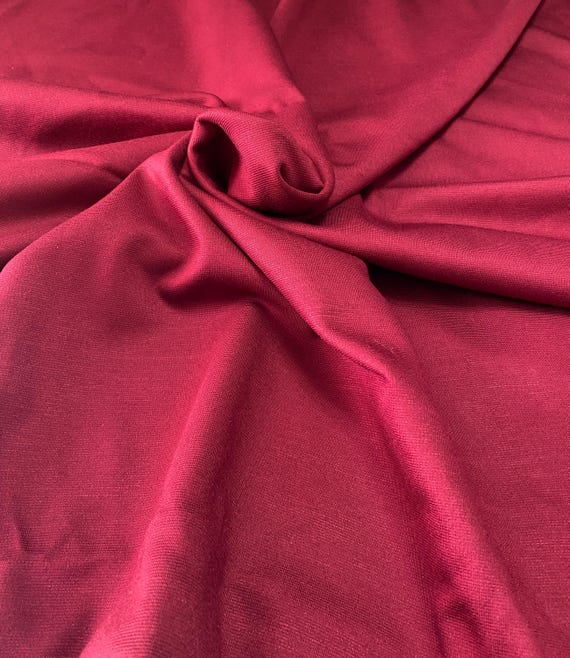 Burgundy Stretch Fabric: Sold as a Piece