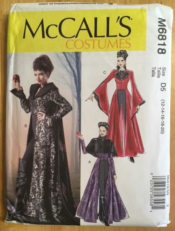 Sewing Pattern M6818: Costume for Cosplay, Renaissance, Halloween, Dress up