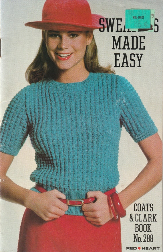7 Easy Sweater Patterns from the 80's for Digital Download