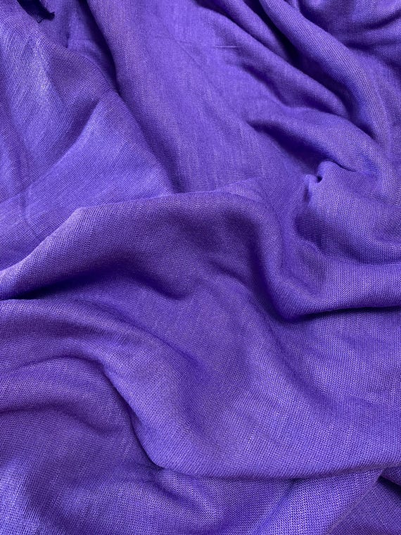 Purple Knit Fabric: Soft T-Shirt-Like, Sold by the piece, 60/62" wide by 1.5 yards, semi-sheer