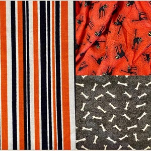 Halloween Cotton Fabrics: Fat Quarters for Quilting