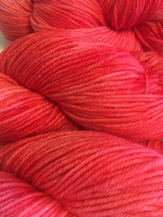 PINK FLAMINGO DK Merino Yarn- 4 Hanks Available, Choose Quantity at Checkout