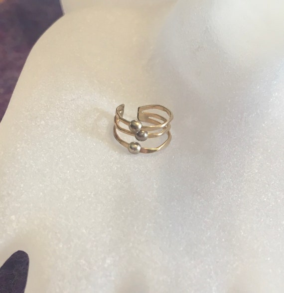 Gold Triple Band Ear Cuff