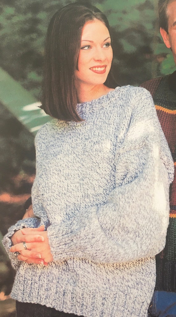DIGITAL Crew Neck Sweater Pattern- Knitting