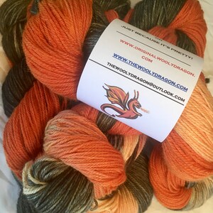 SLEEPY HOLLOW Alpaca Yarn  Indie Hand Painted Baby Alpaca Soft and Unique