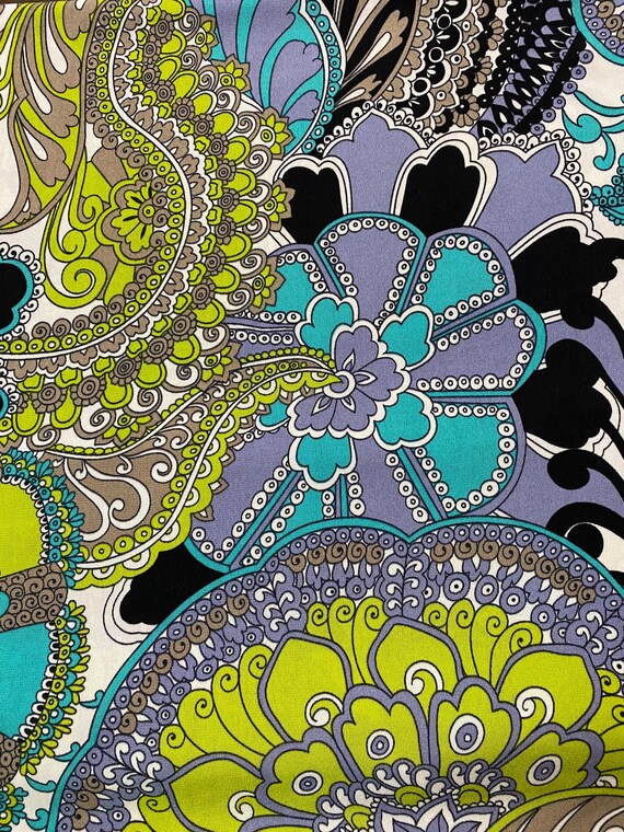 Psychedelic Stretchy Polyester Fabric 66" wide by 1.25 yards