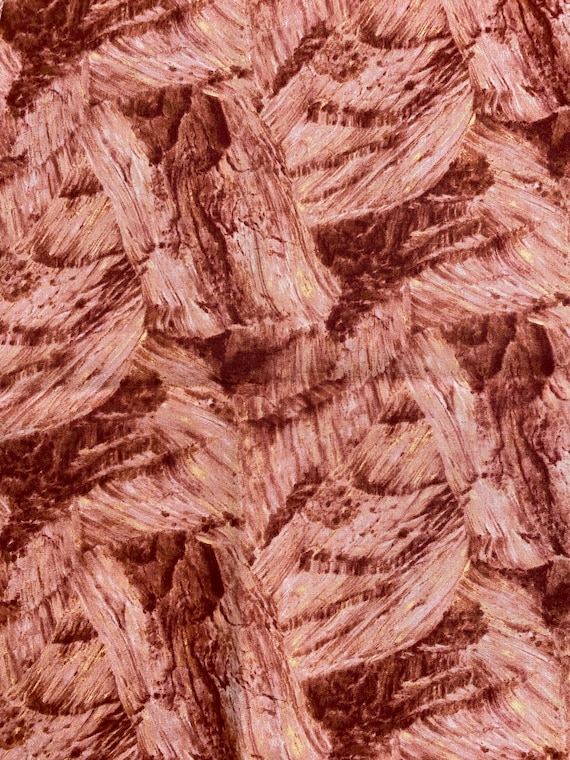 Abstract Maroon Cotton Fabric by Seattle Bay Fabrics: 45" wide by 1 yard piece