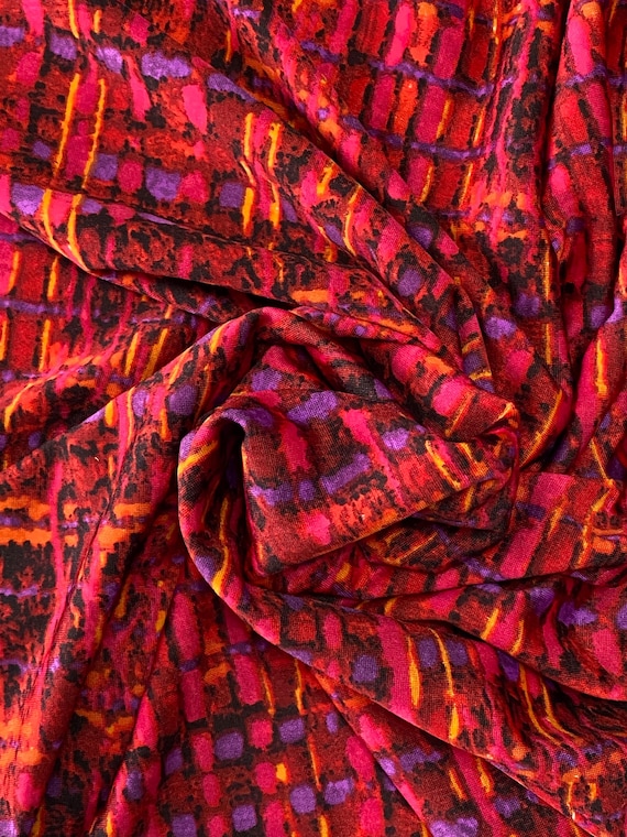 Dance/Athletic Fabric in a brilliant Mix of Jewel-Tone  Colors: Sold as a Piece, Lycra/Spandex