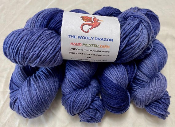 Acid Wash Jeans Merino Yarn- DK Weight: Only 1 left!