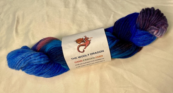 LADY of the LAKE Hand Painted Roving Yarn