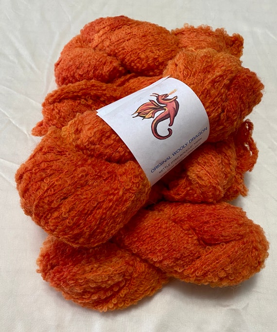 TANGERINE DREAMS Alpaca-Merino Boucle Yarn Indie Kettle Dyed