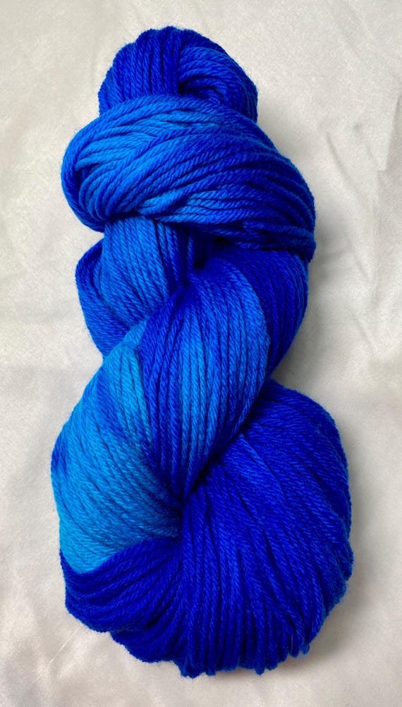 Caribbean Blue DK Hand Dyed Merino Yarn