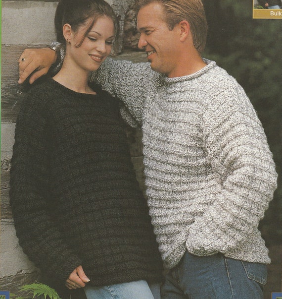 DIGITAL Classic Ribbed Sweater Pattern- Knitting