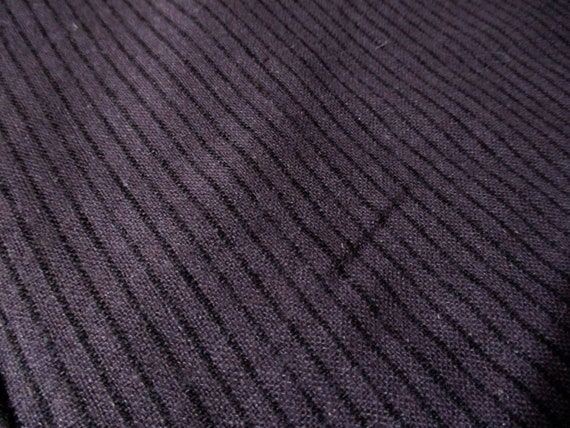 Chocolate Brown Wool Blend Fabric:Medium Weight with Dark Pinstripes- sold by the yard
