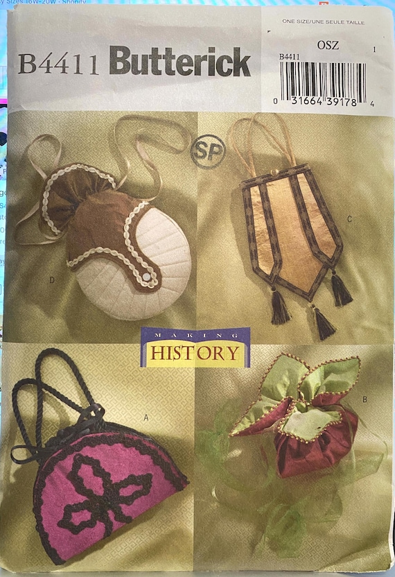 Making History Handbags Circa 1890-1910:  Butterick 4411