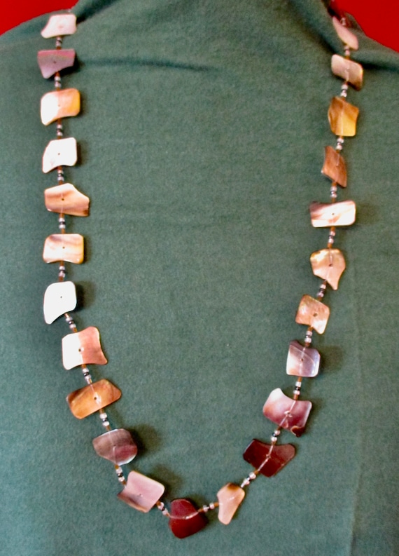 Vintage Bits of Sea Shells: Beach Ready Necklace and Bracelet Set Hard to Find