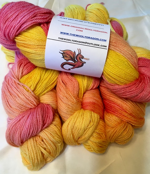 COPACABANA Alpaca Yarn Indie Hand Painted Baby Alpaca- 2 Hanks Available, Choose Quantity at Checkout