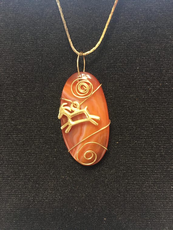 Petroglyph Goat Necklace