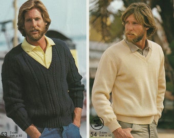 Modèles de tricot NUMÉRIQUES : 7 pulls d'été pour hommes