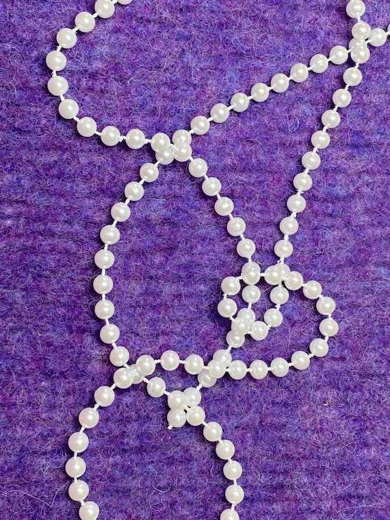 Faux String of Pearls by Simplicity Apparel & Craft: 1/4" beads, Sold by the Yard