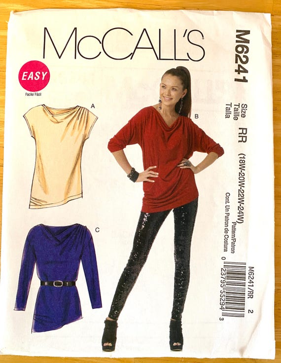 Women's Pullover Tunic Sewing Pattern: McCall's 6241
