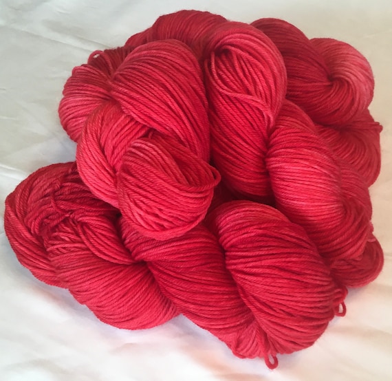 FROSTED CANDYAPPLE Indie Kettle Dyed DK Superwash Merino Yarn- 5 Hanks Available, Choose Quantity at Checkout