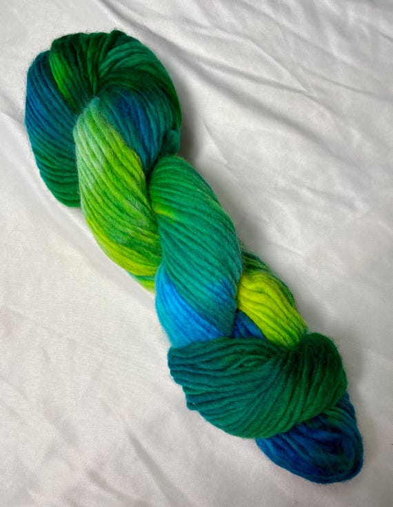 MERMAID: Hand Painted Roving Yarn