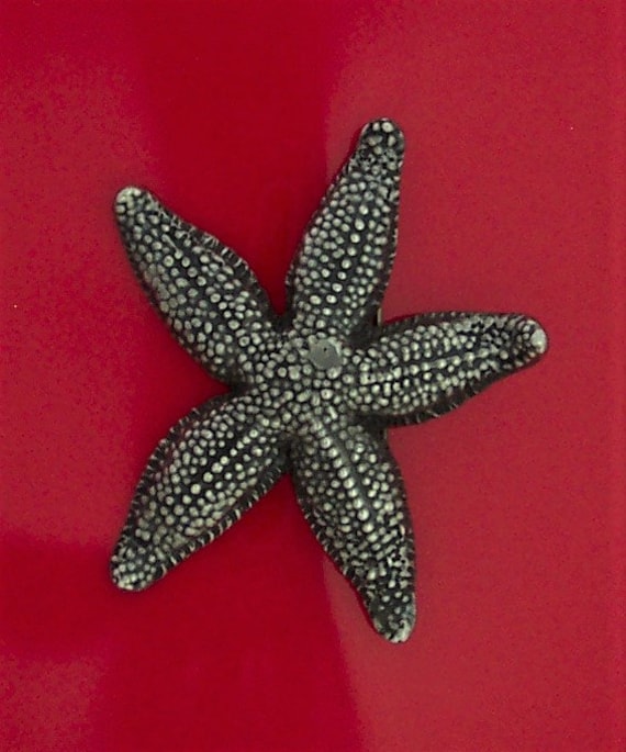 Vintage Sterling Silver Starfish Brooch