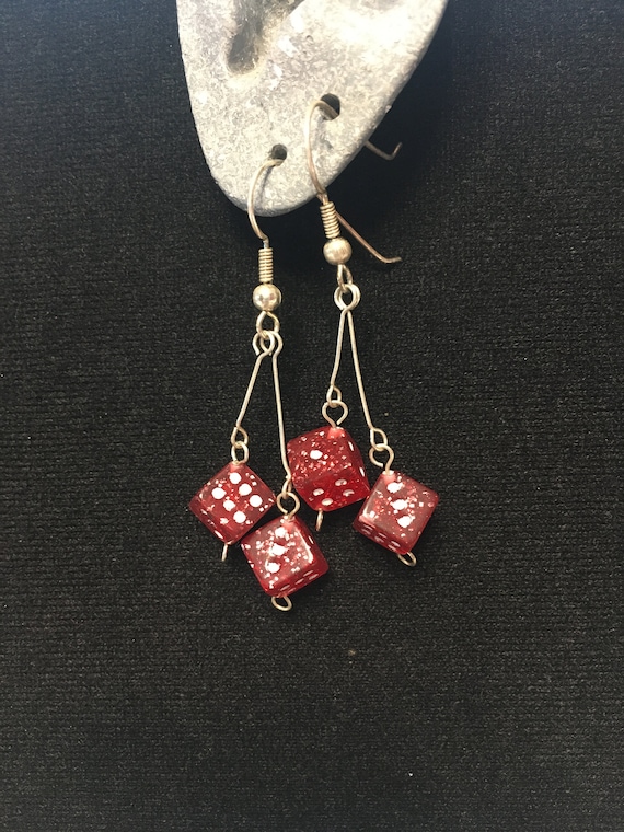 Luck Be a Lady Earrings: Dangling Dice for Good Luck
