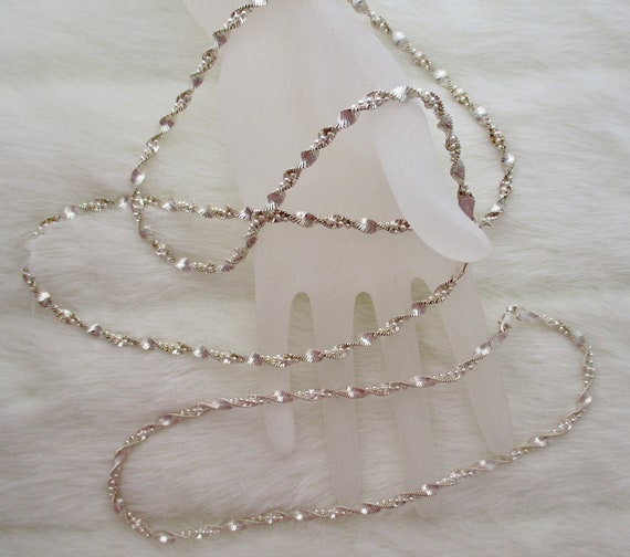 Sterling Silver Twist Chain Necklace