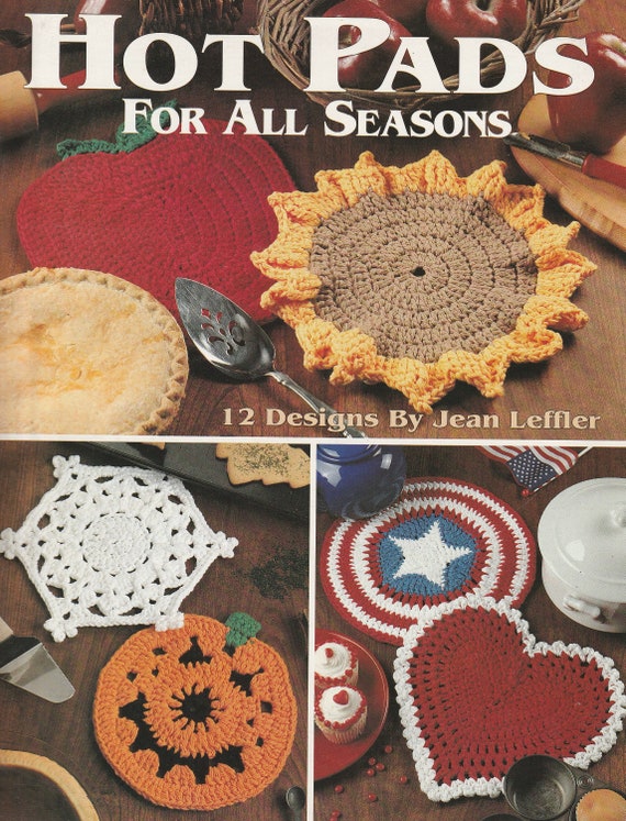12 All Season Crochet Hot Pad Patterns for Digital Download