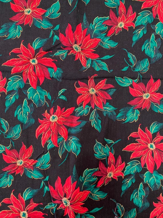 Vintage Christmas Fabric  "A Woodland Winter" by Hoffman California Fabrics Sold by 1/2 yard