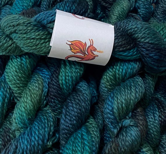 SHADES of GREEN Alpaca/Silk yarn- 10 Mini Skeins