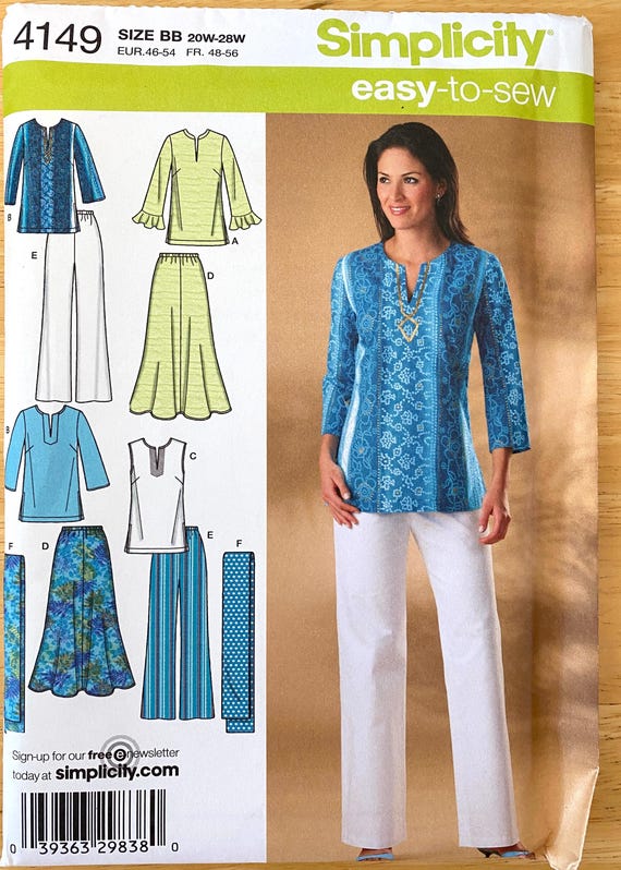 Complete Summer Wardrobe Sewing Pattern: Simplicity 4149 Plus Sized