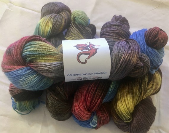 WOODSTOCK Baby Alpaca Yarn Hand Painted- 5 Hanks Available, Choose Quantity at Checkout