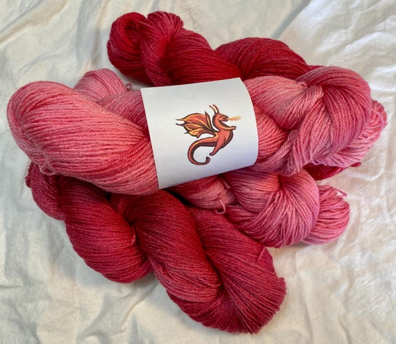 PINK PANTHER Wool/Tencel Sock Yarn Set: Kettle Dyed, Tie Dye Gradient