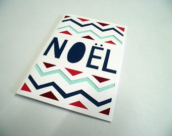 A6 Hand Cut Noel Christmas Card