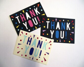 A6 Hand Cut Thank You Card