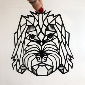 Hand Cut Cockapoo Papercut