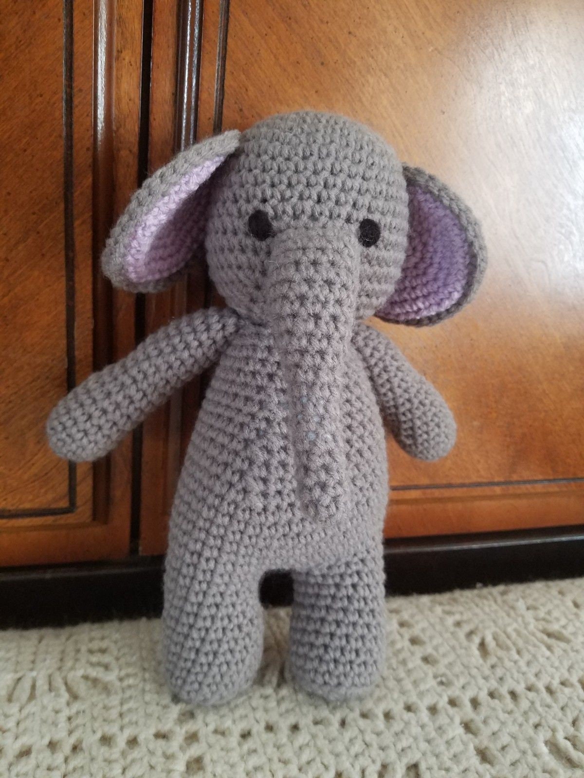 Handmade Crochet Elephant Doll Toy 