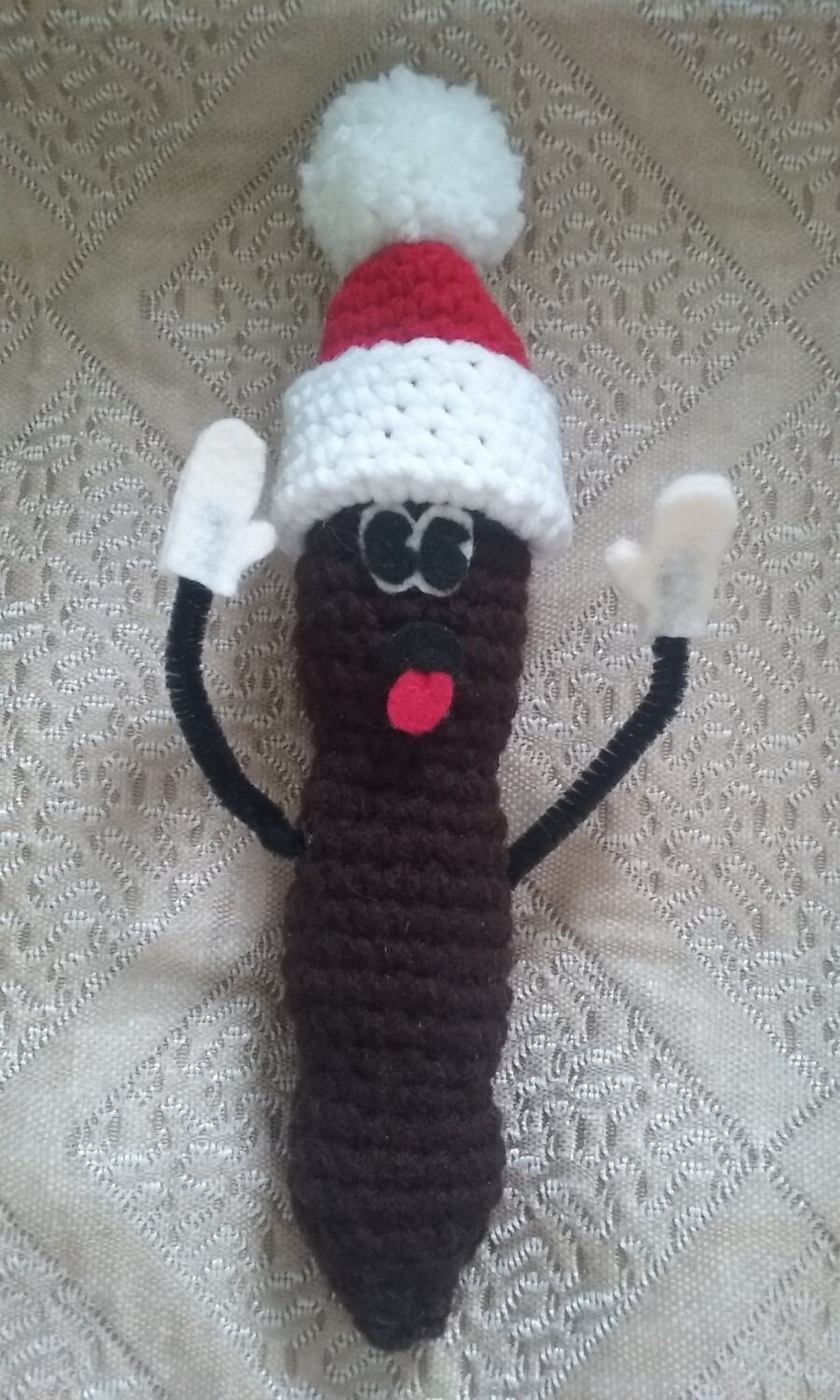 Crochet Positive Poo, Cute Poo Decor, Crochet Emotional Support