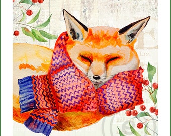 fabric panel - animals - illustration (9). For sewing, patchwork, quilting. Fabric panels, quilt panels, fabric panel for quilting, animal