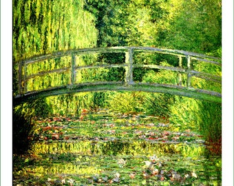 fabric panel - Claude Monet (10). For sewing, patchwork, quilting.