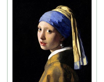 Stoffpanel - Gemälde von Johannes Vermeer (1)