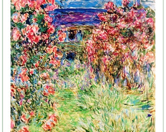 panel de tela - Claude Monet (37). Para coser, patchwork, acolchado. Paneles de tela, paneles de edredones, paneles de tela para acolchado, tela Monet