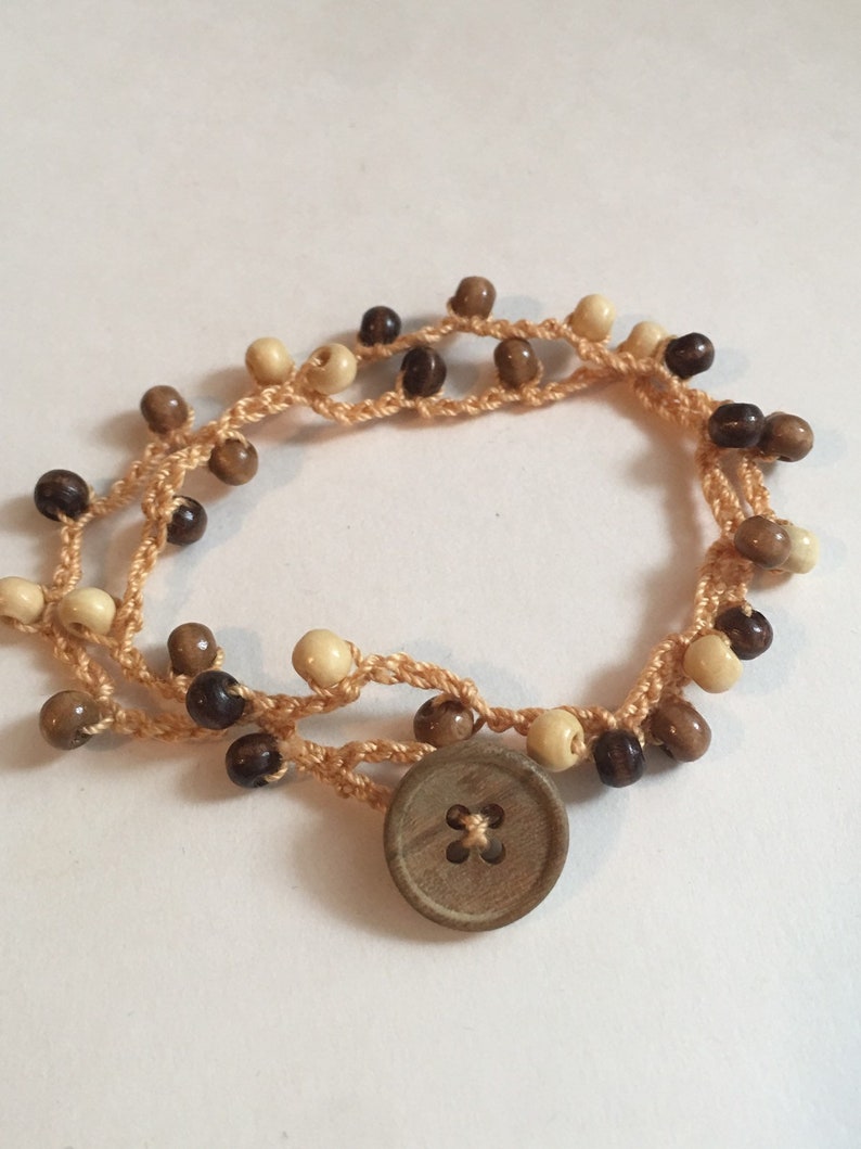 BOHO CHOKER CROCHET beaded free shipping