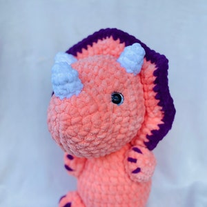 Triceratops, Crochet Triceratops, Crochet Dino, Dinosaur
